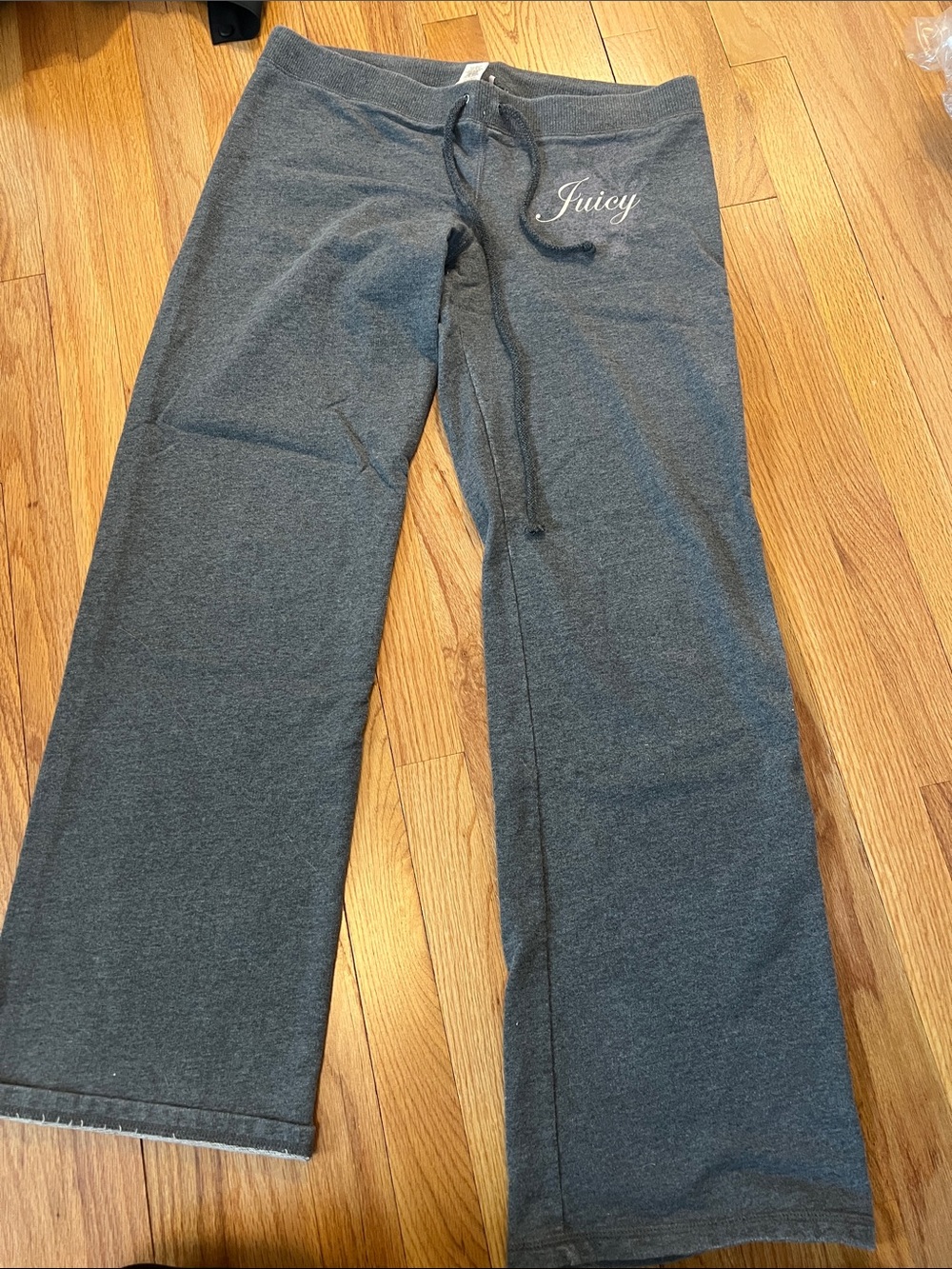 Juicy Couture Girls' Dark Gray Sweatpants with Juicy Script